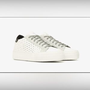 P448 Thea Overload Low Leather Trainers